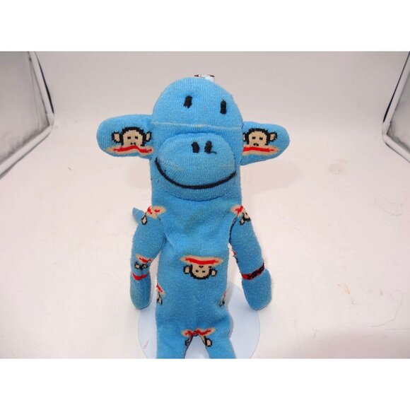 Paul Frank Julius Blue Sock Monkey Plush Doll 14" Cute Animal Toy - Picture 2 of 6